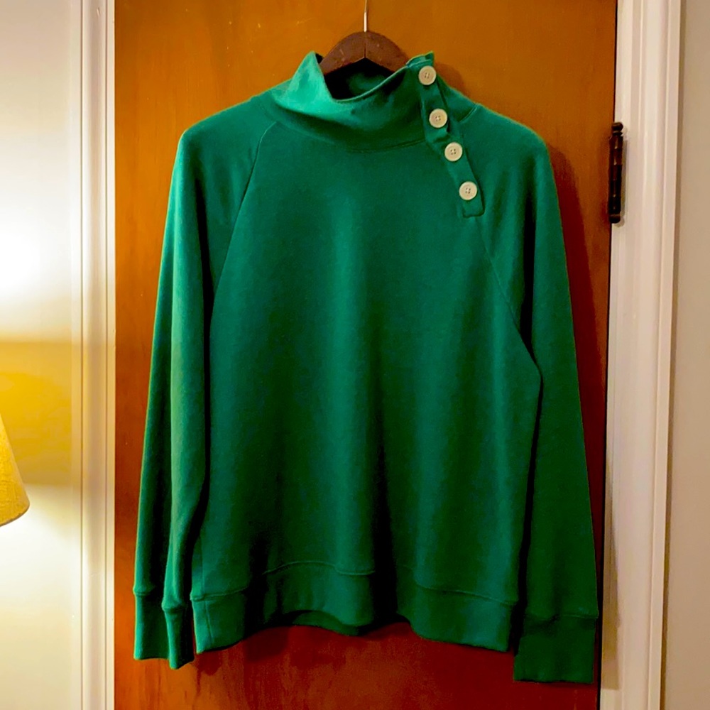 J. Crew Factory button turtleneck sweatshirt